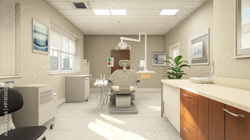 Wallpaper Mural A modern dental office with a clean and sterile look. Torontodigital.ca