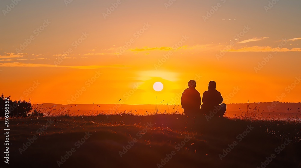 Fototapeta premium sunset in the desert