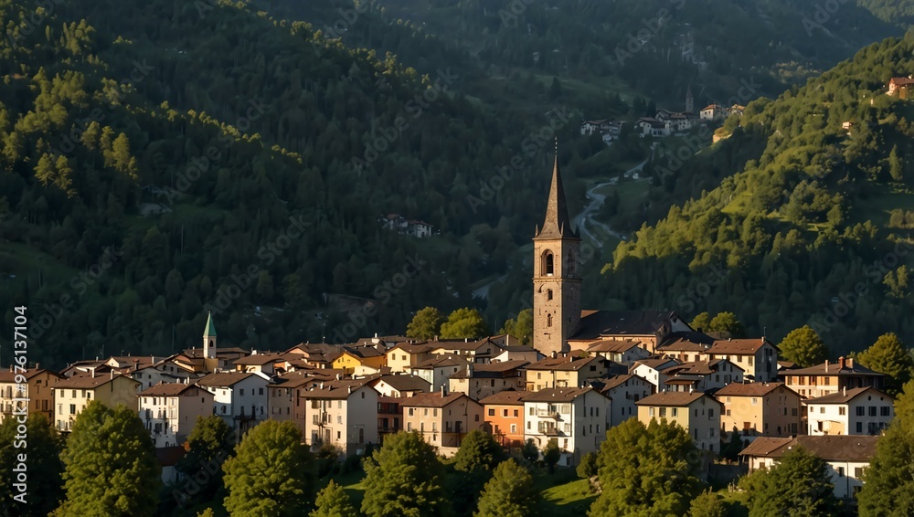 Mountain town of Intragna, Centovalli, Ticino, Switzerland. Mountain town of Intragna, Centovalli, Ticino, Switzerland.