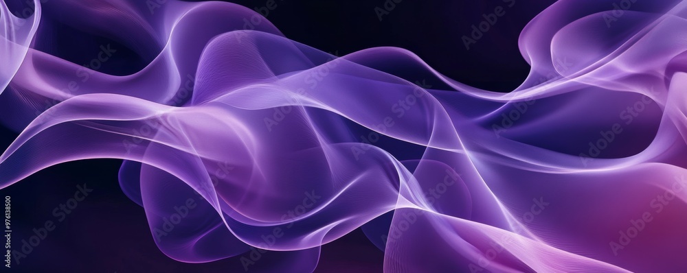 Obraz premium Abstract purple wave background creating dynamic flowing lines