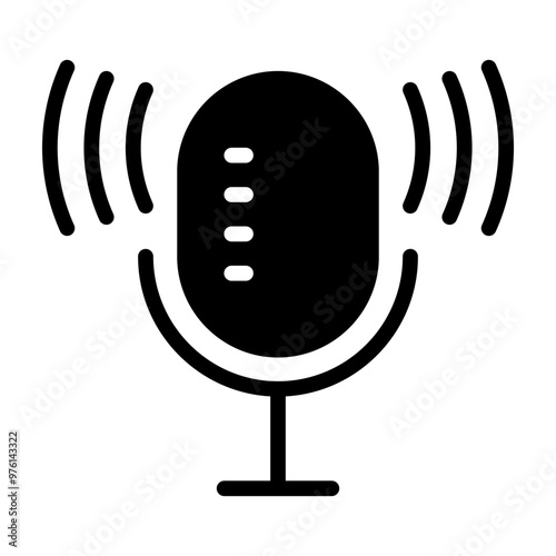 Podcast simple icons vector illustration