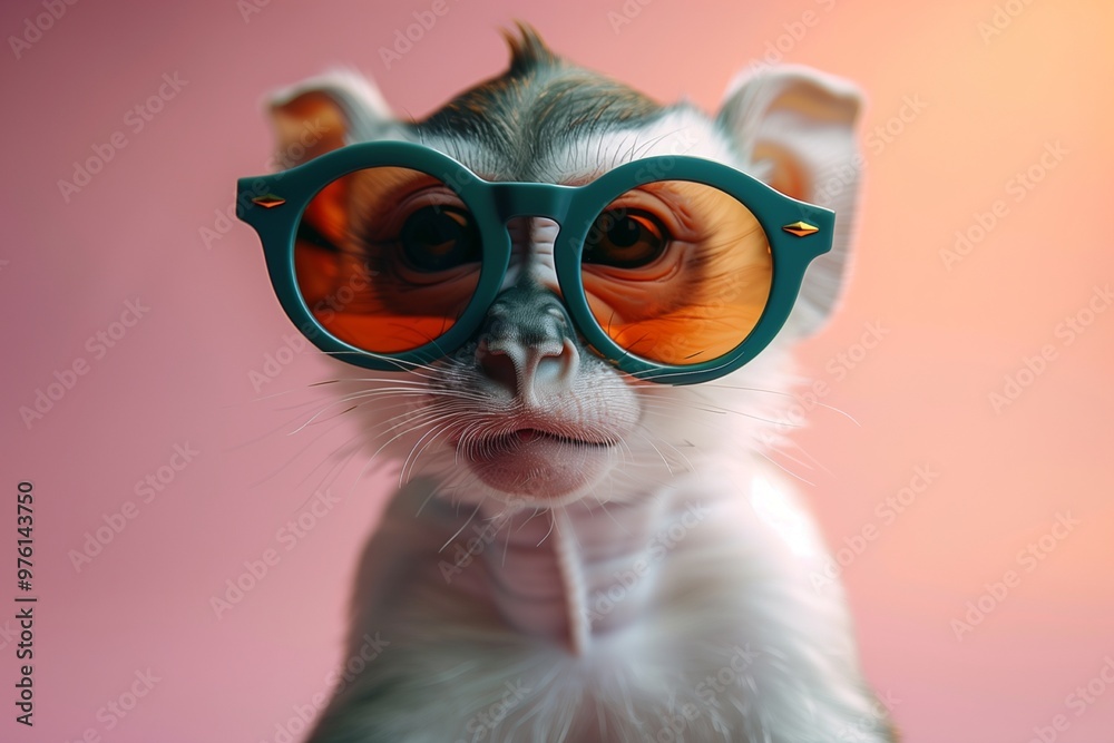 Obraz premium monkey with sunglasses