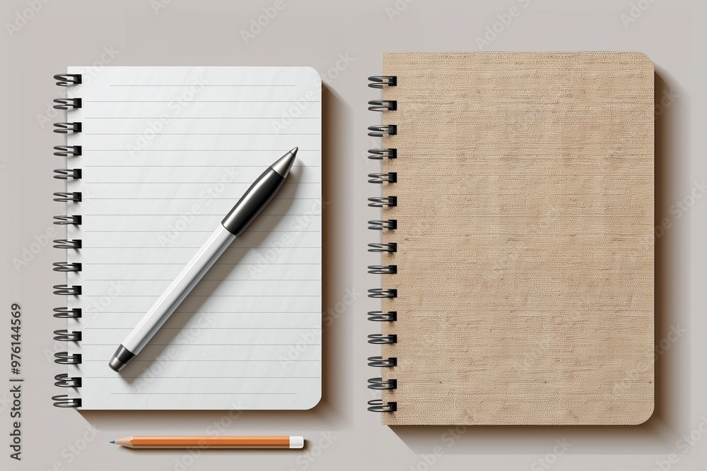 notebook and pancil and pen notebook and pancil and pen