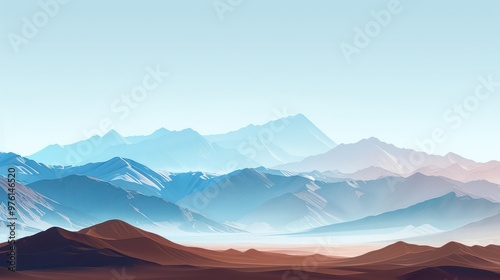 Misty Mountain Range