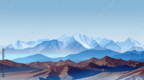 Blue Mountains and Red Dunes