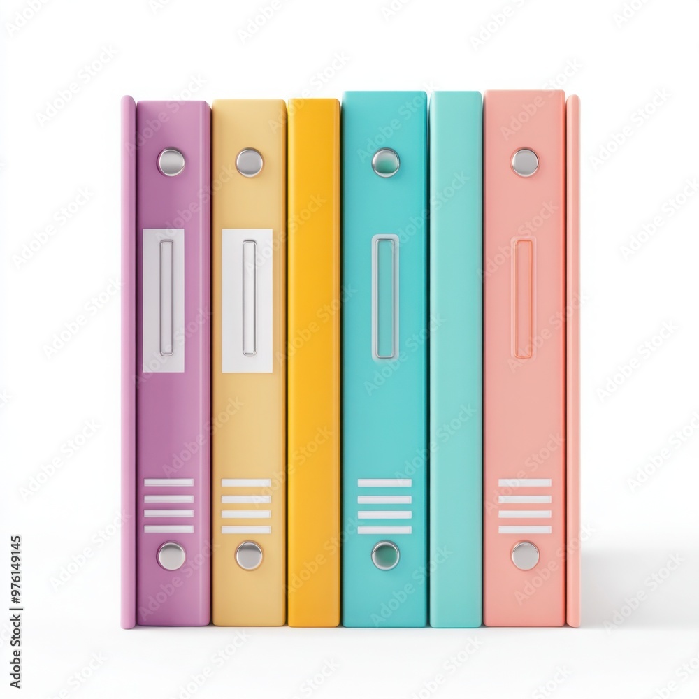 Business liability management, folders with financial data, 3D illustration Business liability management, folders with financial data, 3D illustration