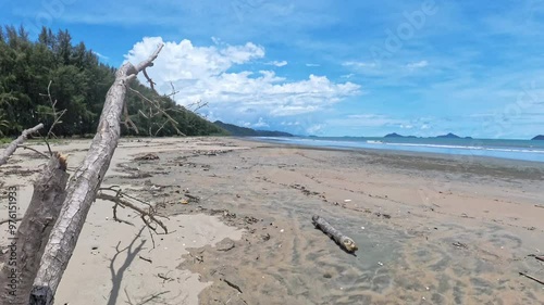 Untouched tropical beach in Thailand, Andaman Sea