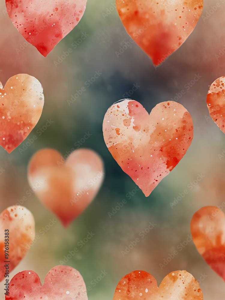 Obraz premium red hearts background