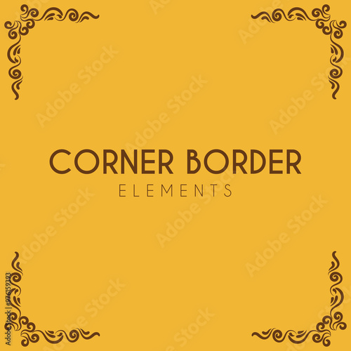 Corner border elements , ornaments border
