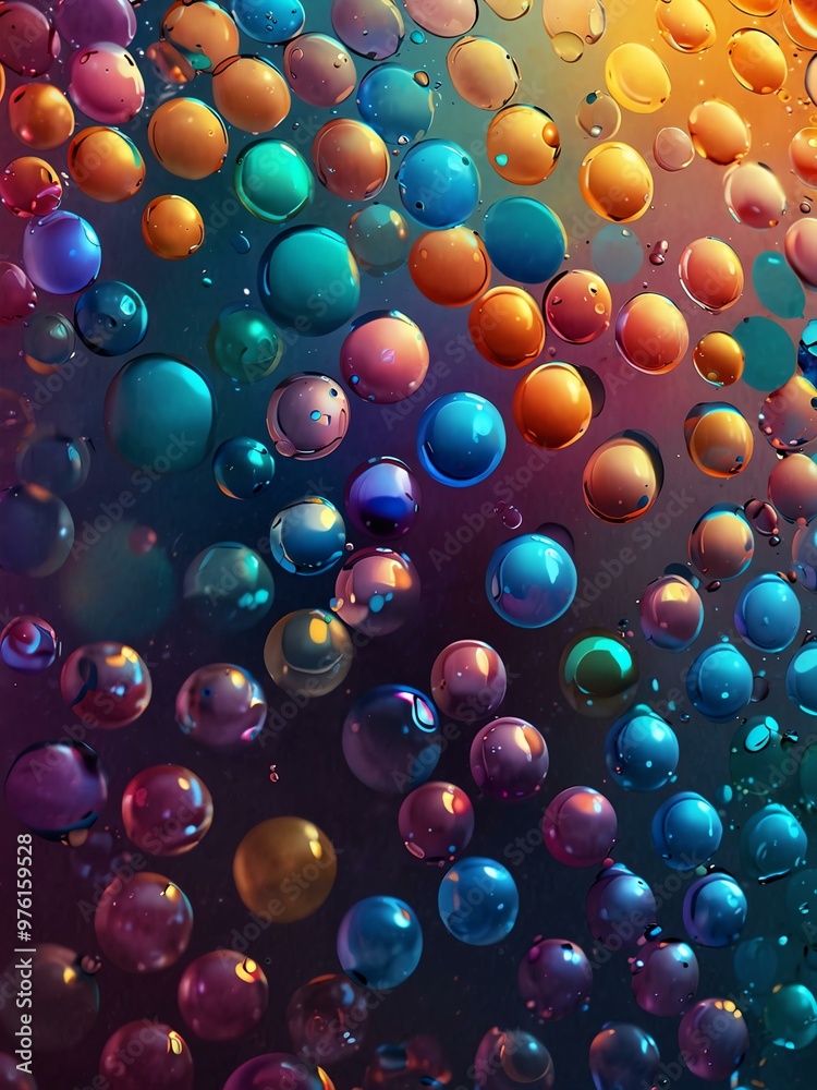 Iridescent bubble background, AI-generated. Iridescent bubble background, AI-generated.