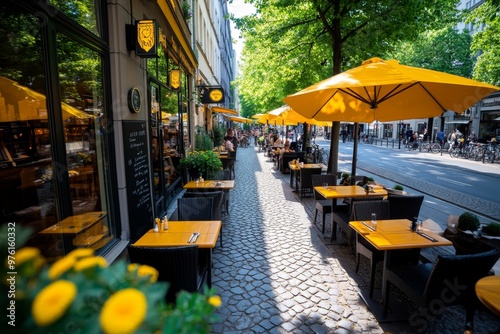 Berlin's Best CafÃ©s represented in a food-themed infographic, highlighting local favorites in neighborhoods like Prenzlauer Berg and Mitte photo