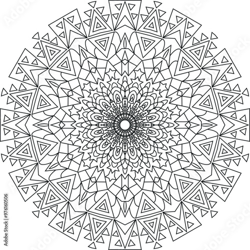 Mandala coloring page, Mandala modern art, mandala design for kids