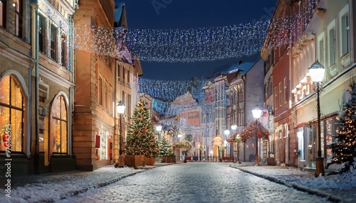  new year's streets and christmas 