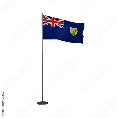 Free Download Turks and Caicos flag 3 - GFXLoad