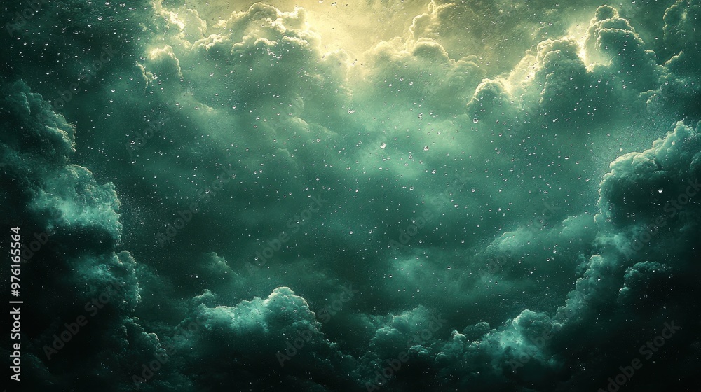 Dark, dramatic clouds illuminated by light, suggesting a stormy atmosphere. Dark, dramatic clouds illuminated by light, suggesting a stormy atmosphere.