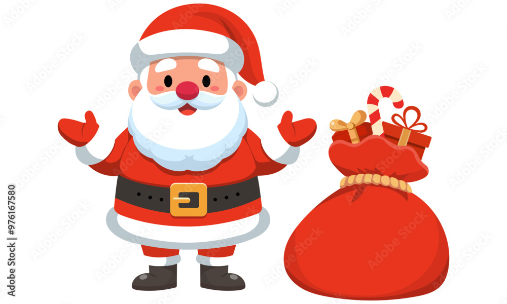 Santa Claus with a bag of gifts Santa Claus with a bag of gifts
