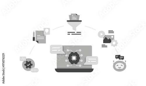 AI-Powered Data Analysis and Communication. Streamlining Processes with AI and Automation. Intelligent Solutions for Efficient Workflow.
