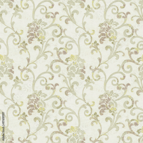 Floral wallpaper Dhea by Parato seamless texture and background