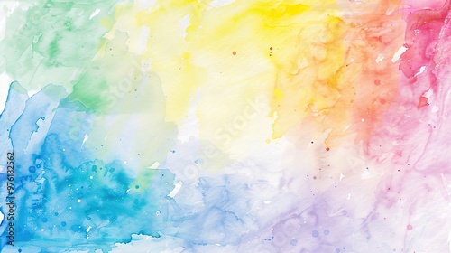 Beautiful_watercolor_rainbow_pattern_illustratio