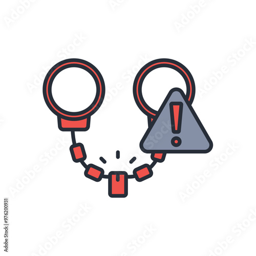 criminal icon. vector.Editable stroke.linear style sign for use web design,logo.Symbol illustration.