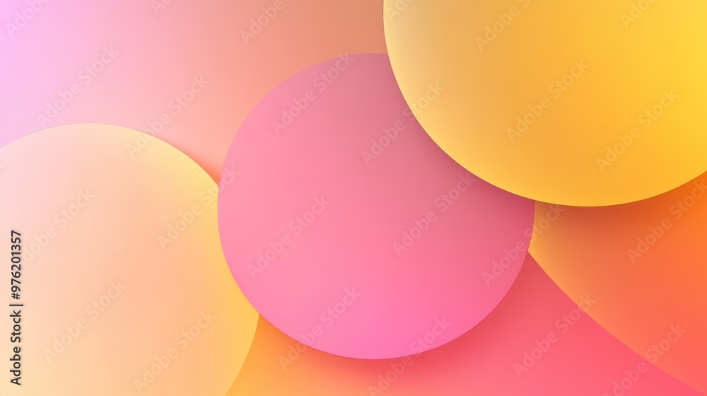 Abstract Colorful Circles Background Abstract Colorful Circles Background