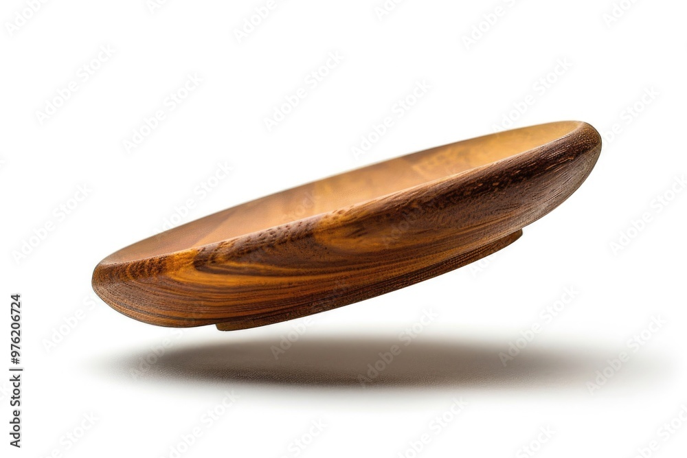 A close-up view of a wooden bowl on a white surface, perfect for use in food-related or rustic-themed contexts A close-up view of a wooden bowl on a white surface, perfect for use in food-related or rustic-themed contexts