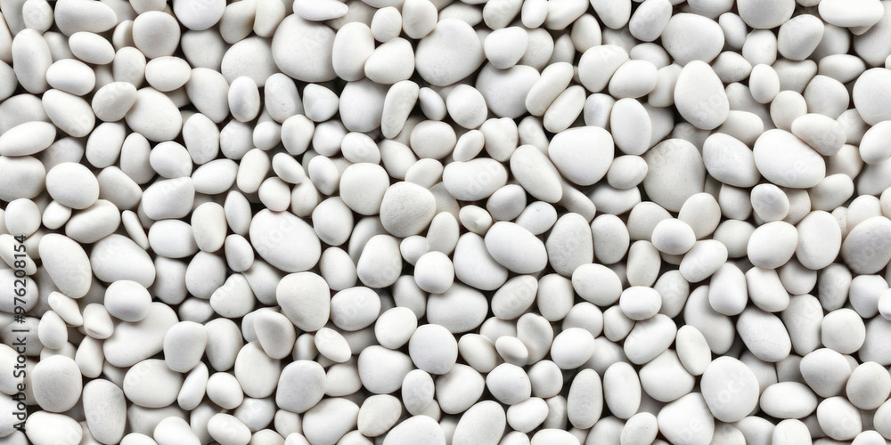 Background of smooth white sea pebbles showing natural stone texture. Rounded pebbles vary in size, creating calming and organic pattern. For design project, spa and relaxation concept, nature theme Background of smooth white sea pebbles showing natural stone texture. Rounded pebbles vary in size, creating calming and organic pattern. For design project, spa and relaxation concept, nature theme
