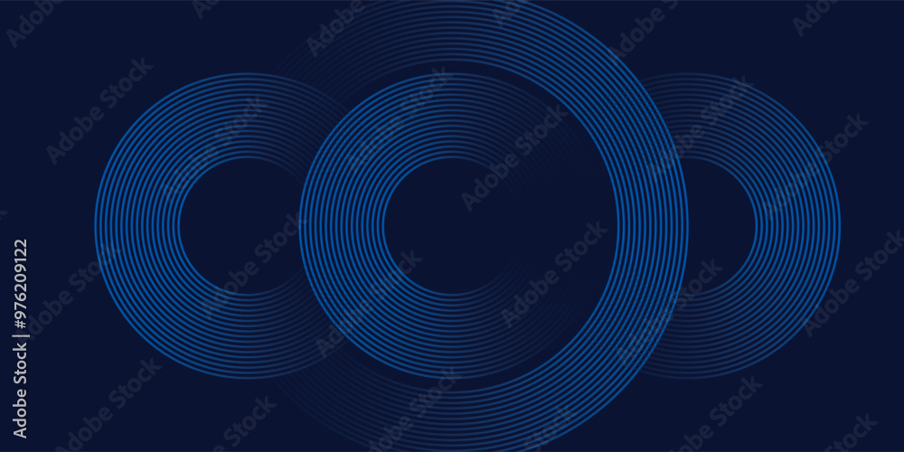 A minimalist abstract image featuring three overlapping navy blue concentric circles on a dark blue background. The design is sleek, with a smooth gradient effect, perfect for modern tech presentation A minimalist abstract image featuring three overlapping navy blue concentric circles on a dark blue background. The design is sleek, with a smooth gradient effect, perfect for modern tech presentation