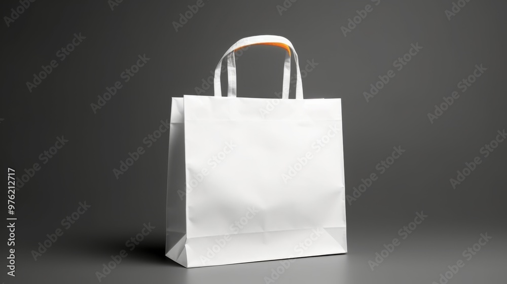 Blank white shopping bag on background for mock up Blank white shopping bag on background for mock up