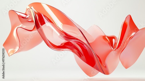 Abstract red swirl.