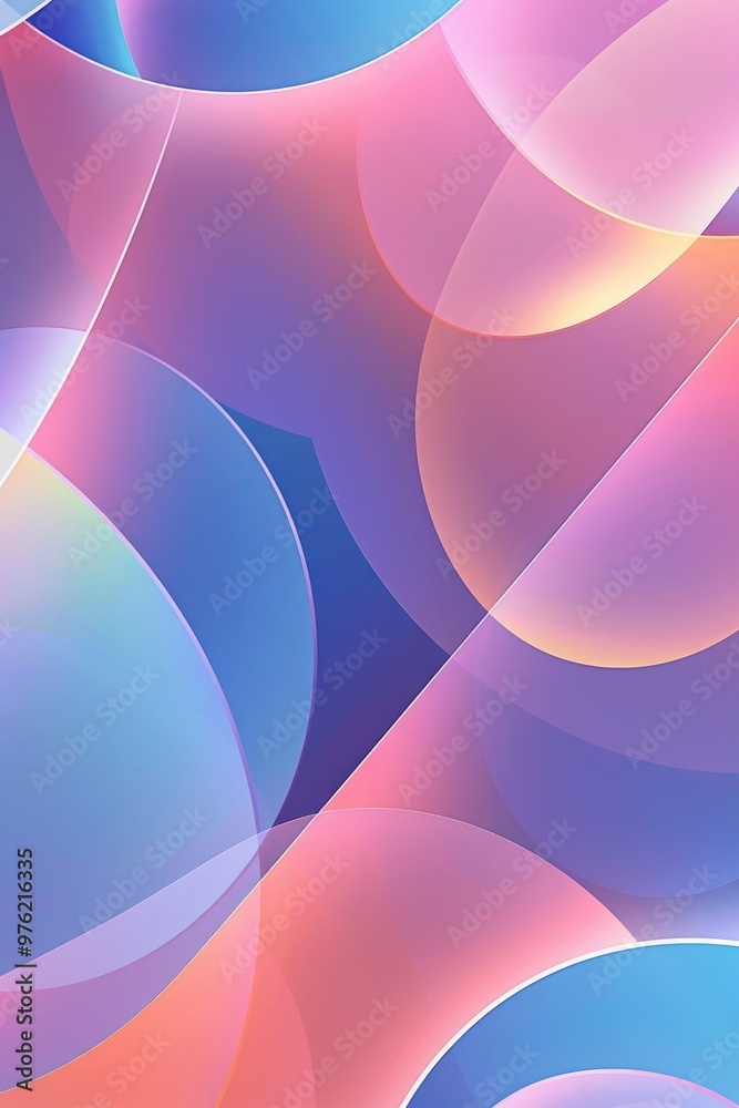 A vibrant abstract design featuring interconnected circles and lines A vibrant abstract design featuring interconnected circles and lines