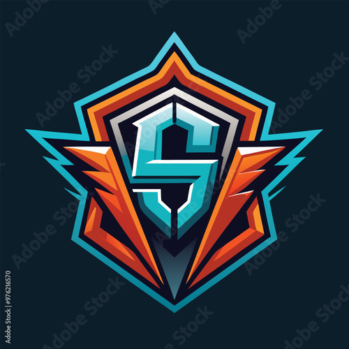 S gaming logo, S esport logo, S mascot logo

