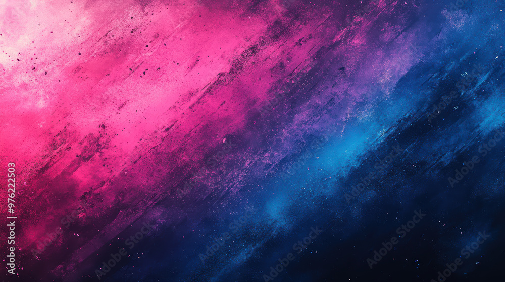Fototapeta premium A vibrant gradient of pink, blue, and purple creates dynamic sports themed background