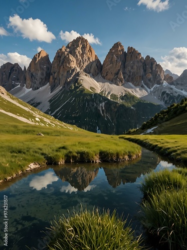 Views from Odle Refuge, Dolomites, Italy