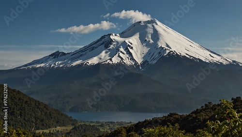 Volcán Puntiagudo, Puerto Octay, Chile. photo