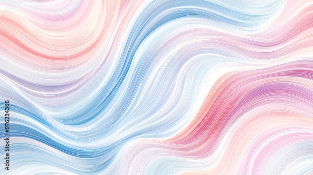 Abstract wavy pattern in soft pink, blue, and white colors. Abstract wavy pattern in soft pink, blue, and white colors.