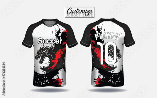sublimation  shirt for t-sport jersey template 