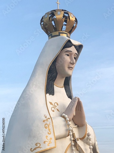 Religious monument to lady Virgen del Valle, Carupano, patroness of the island and the fishermen photo