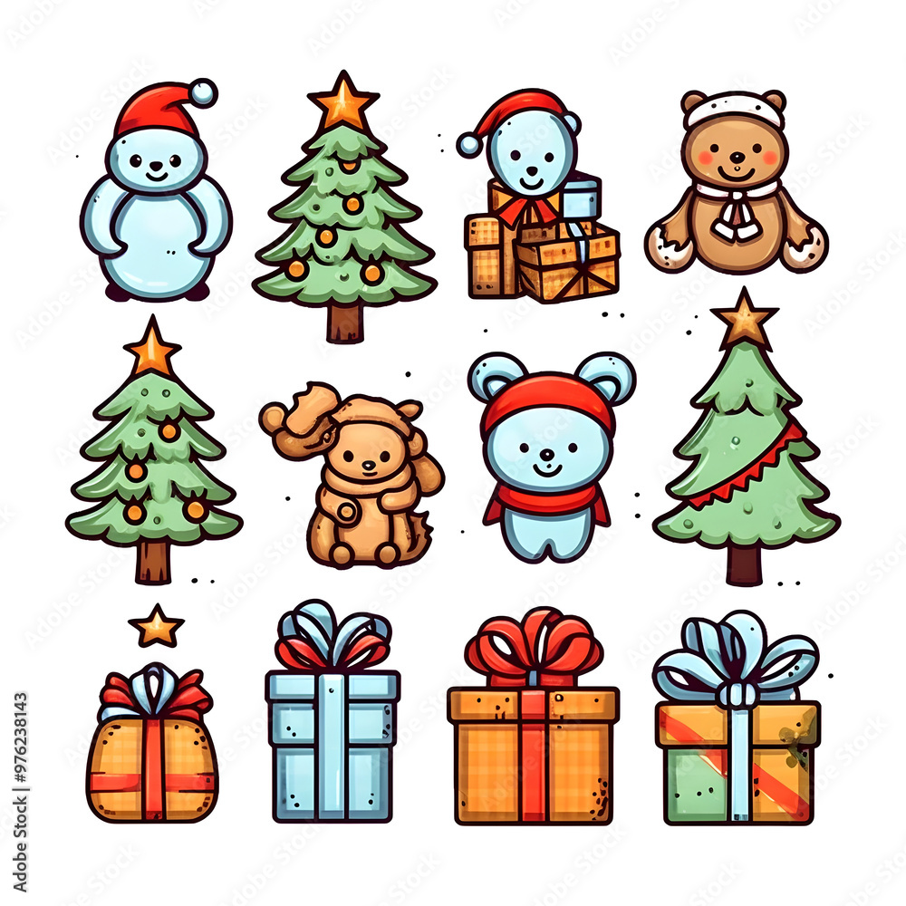holiday christmas element object isolated winter xmas realistic decoration generative Ai. holiday christmas element object isolated winter xmas realistic decoration generative Ai.