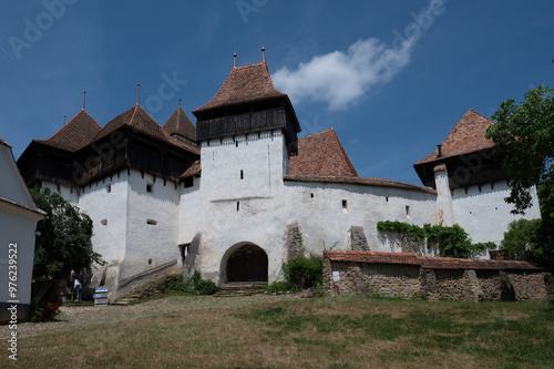 Old fortified church Viscri, Romania.