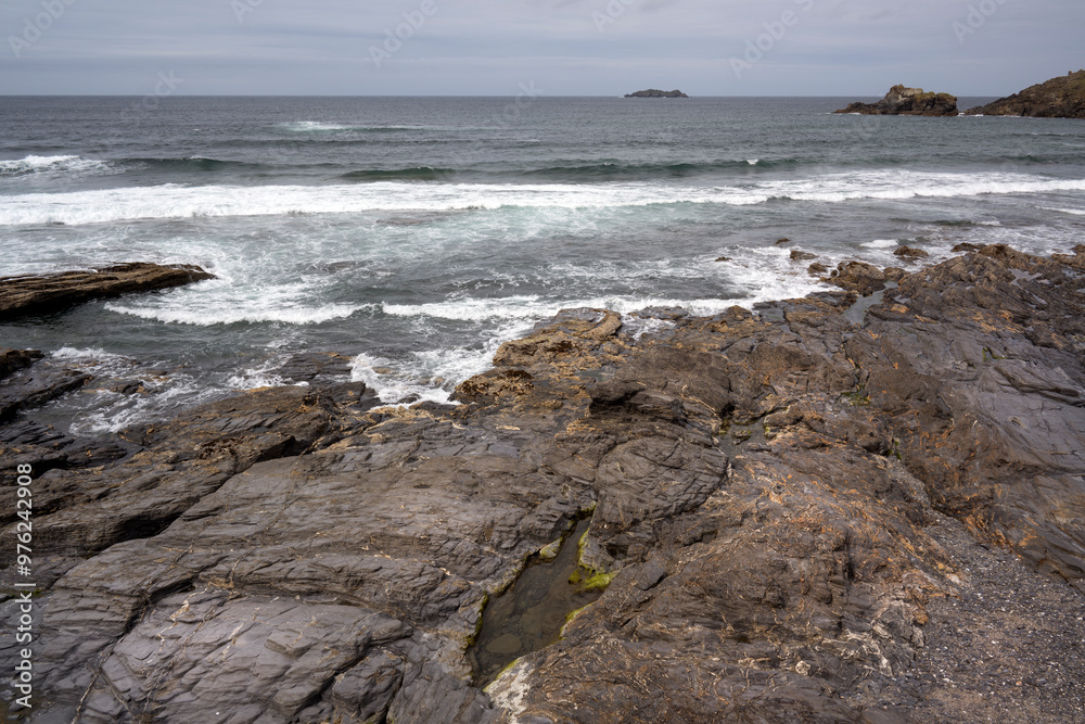 Rocks near Newtrain bay and Trevone Rocks near Newtrain bay and Trevone