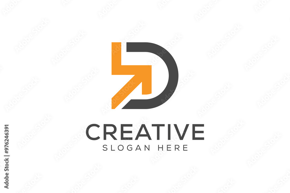 initial letter d arrow logo vector modern design template initial letter d arrow logo vector modern design template