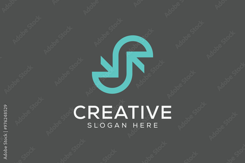 initial letter s arrow logo vector modern design initial letter s arrow logo vector modern design