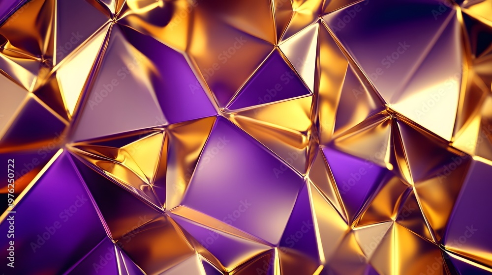3d rendering of Gold и Deep purple abstract geometric background. Scene for advertising, technology, showcase, banner, game, sport, cosmetic, business, metaverse. Sci-Fi Illustration. Product display 3d rendering of Gold и Deep purple abstract geometric background. Scene for advertising, technology, showcase, banner, game, sport, cosmetic, business, metaverse. Sci-Fi Illustration. Product display