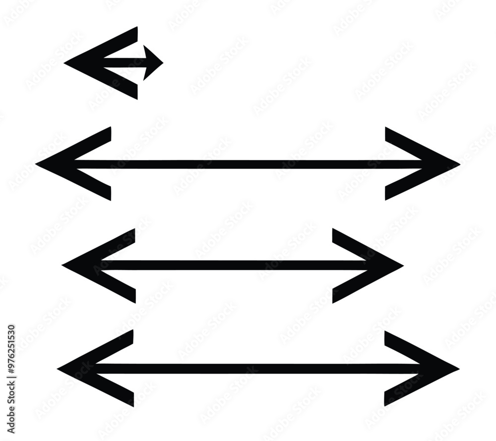 Black arrow icons set. Vector Black arrow icons set. Vector