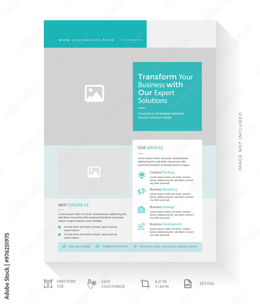 Corporate Business Flyer Design Vector Template Corporate Business Flyer Design Vector Template