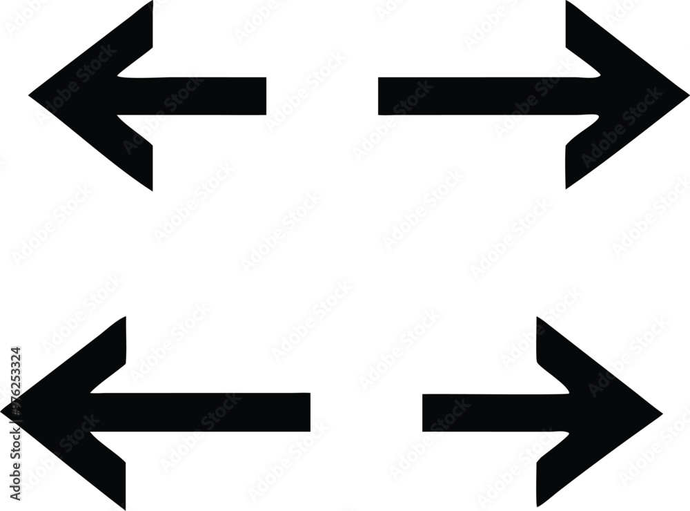 Black arrow icons set. Vector Black arrow icons set. Vector