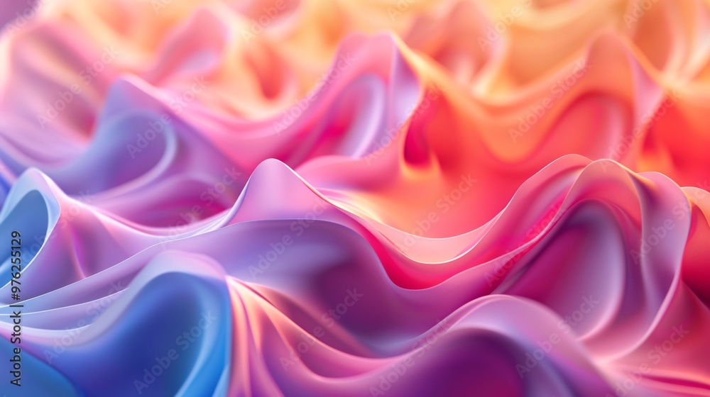 Soft and liquid color waves background