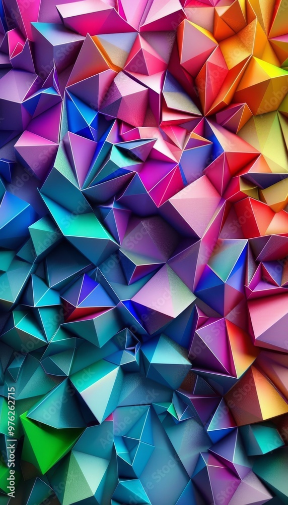 An abstract background bursting with a spectrum of vibrant colors, from radiant reds to brilliant