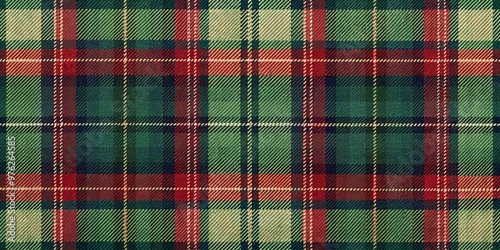 Vintage Green Red Plaid Fabric Texture, seamless pattern, tartan, plaid pattern, christmas pattern